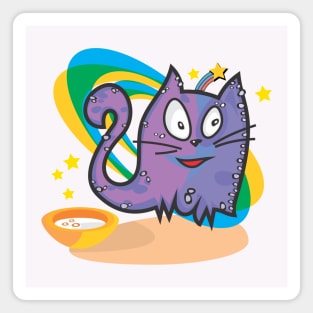 Magic Pets: Funny Cat Cata-Vento Shines Magnet